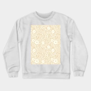 swedish kurbits Scandinavian folkart dala horse traditional vintage rosemaling beige cream Crewneck Sweatshirt